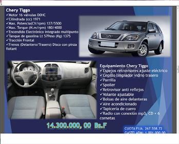 Chery Tiggo 2.0L usado (2007) color A eleccion precio BoF14.300.000
