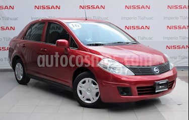 Foto venta Auto Usado Nissan Tiida Sedan Sense Aut (2016) color Rojo Burdeos precio $139,000